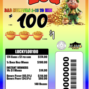 ALAMO: Lucky Lou $100 (174ct)